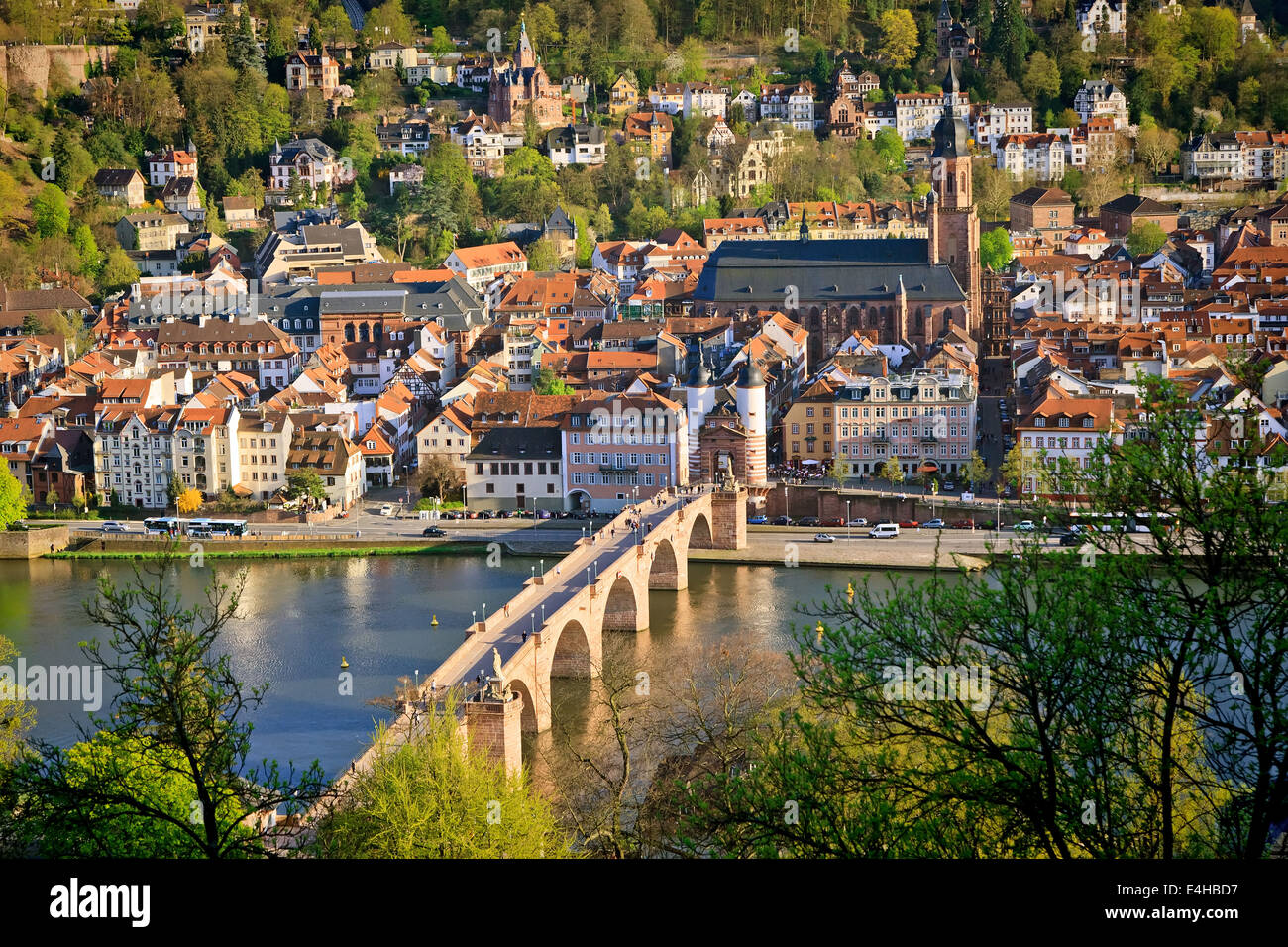 Heidelberg im Frühjahr Stockfoto