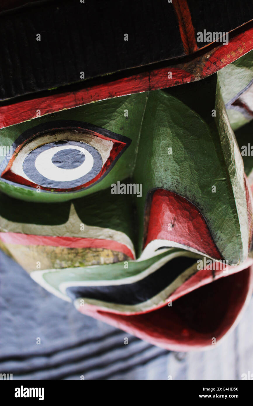 Erste Nationen (indische) Maske, kanadischen Westküste Stockfoto
