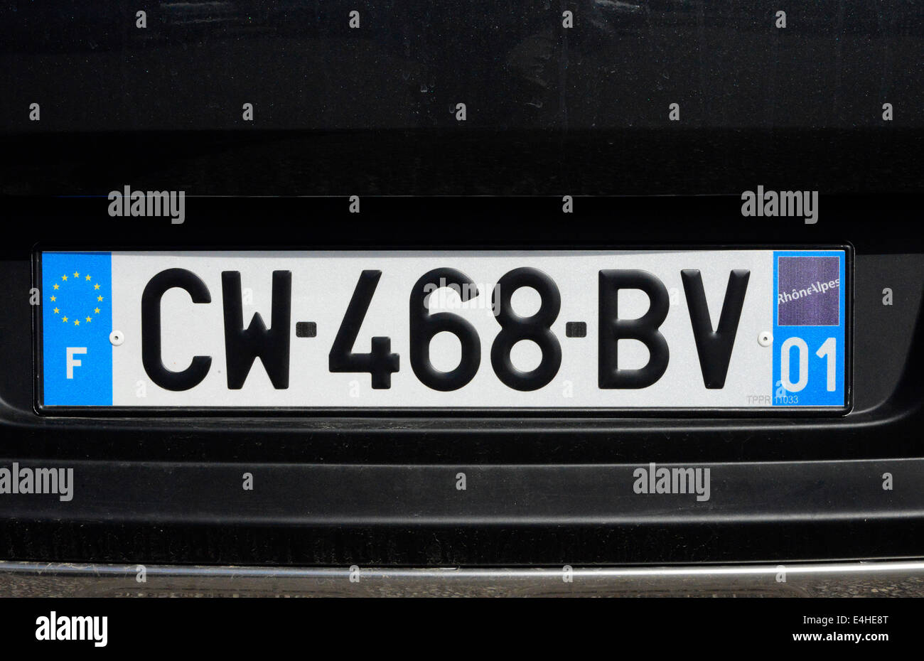 Auto-Kfz-Kennzeichen Frankreich Europa-Lizenz Stockfotografie - Alamy