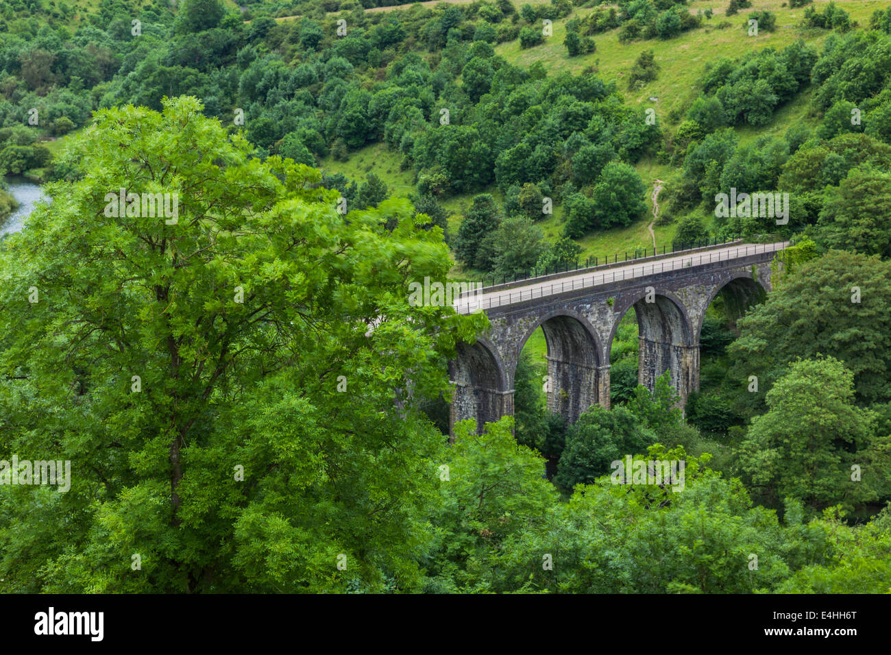 Viadukt in Monsal Dale Stockfoto