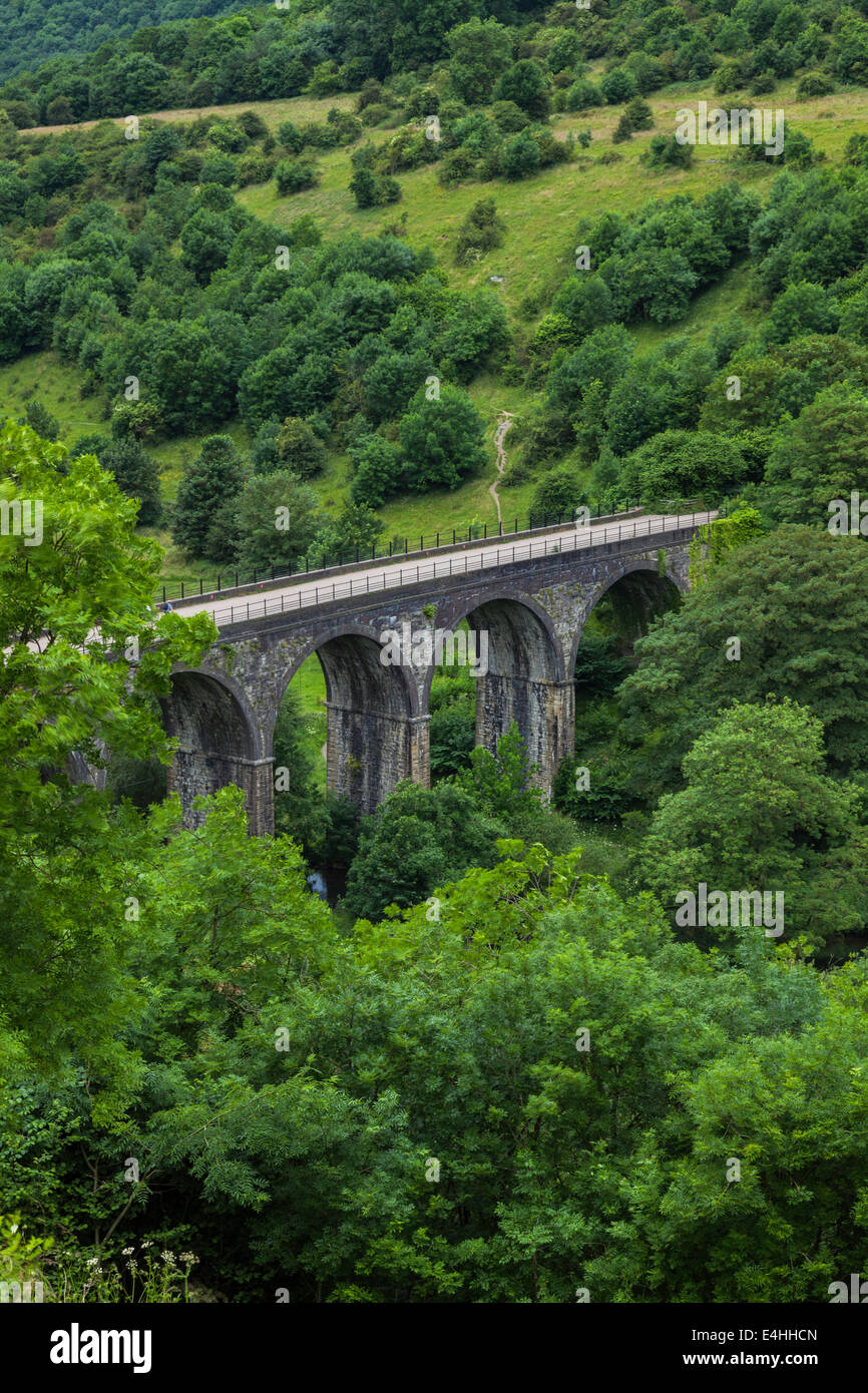 Viadukt in Monsal Dale Stockfoto