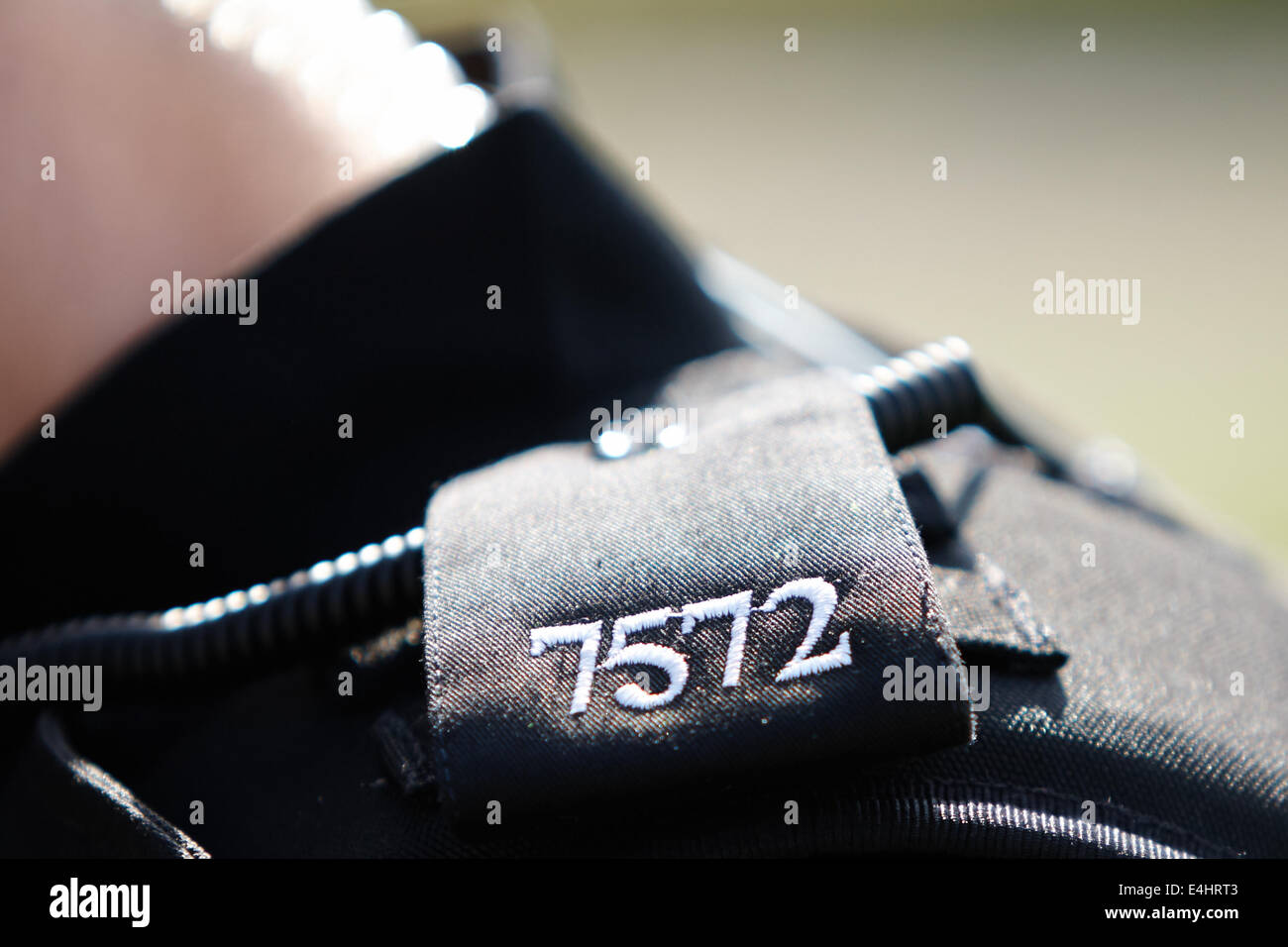 Polizei-Schulterklappen, die Bestandteil der Thames Valley Police uniform Stockfoto