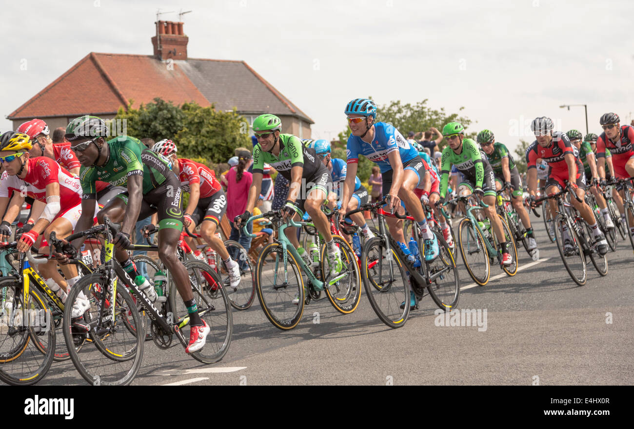 Tour de France 2014 Stage 2, Harrogate, Yorkshire Stockfoto