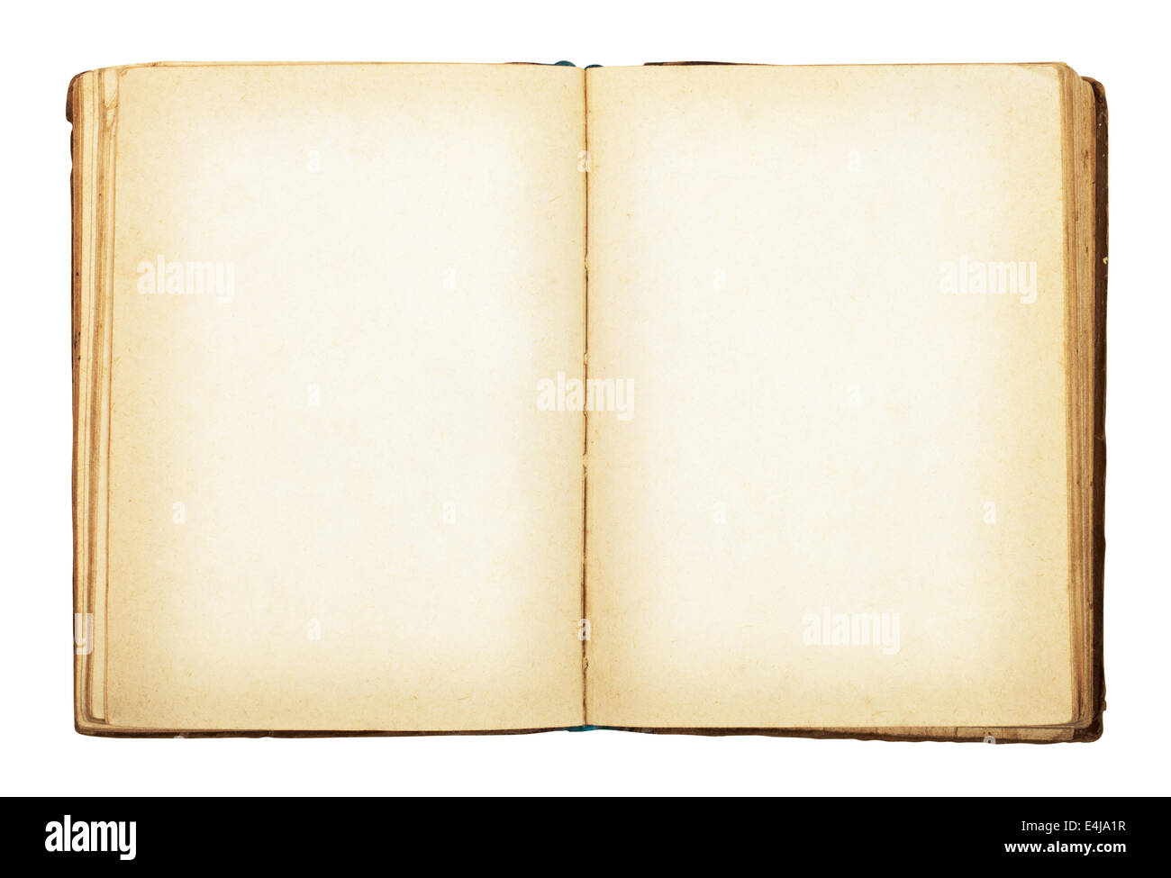 Altes Buch isoliert auf weißem Hintergrund. Clipping-Pfad Stockfoto