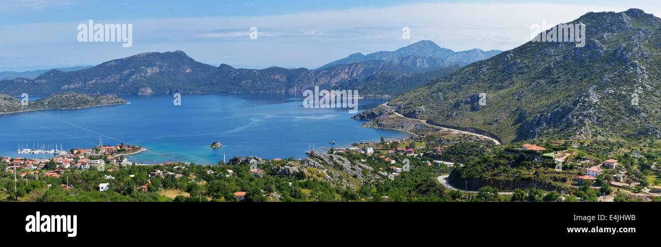 Ägäis, Selimiye Bucht und Hafen, Selimiye, Türkei 140407 60226 Stockfoto