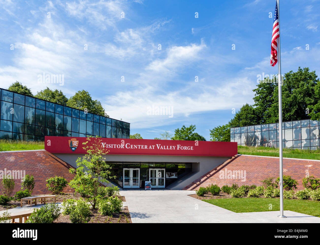 Visitor Center bei Valley Forge National Historical Park in der Nähe von Philadelphia, Pennsylvania, USA Stockfoto