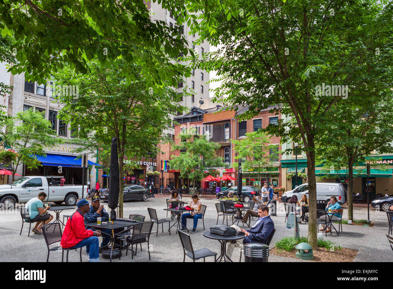 Marktplatz in der Innenstadt von Pittsburgh, Pennsylvania, USA Stockfoto