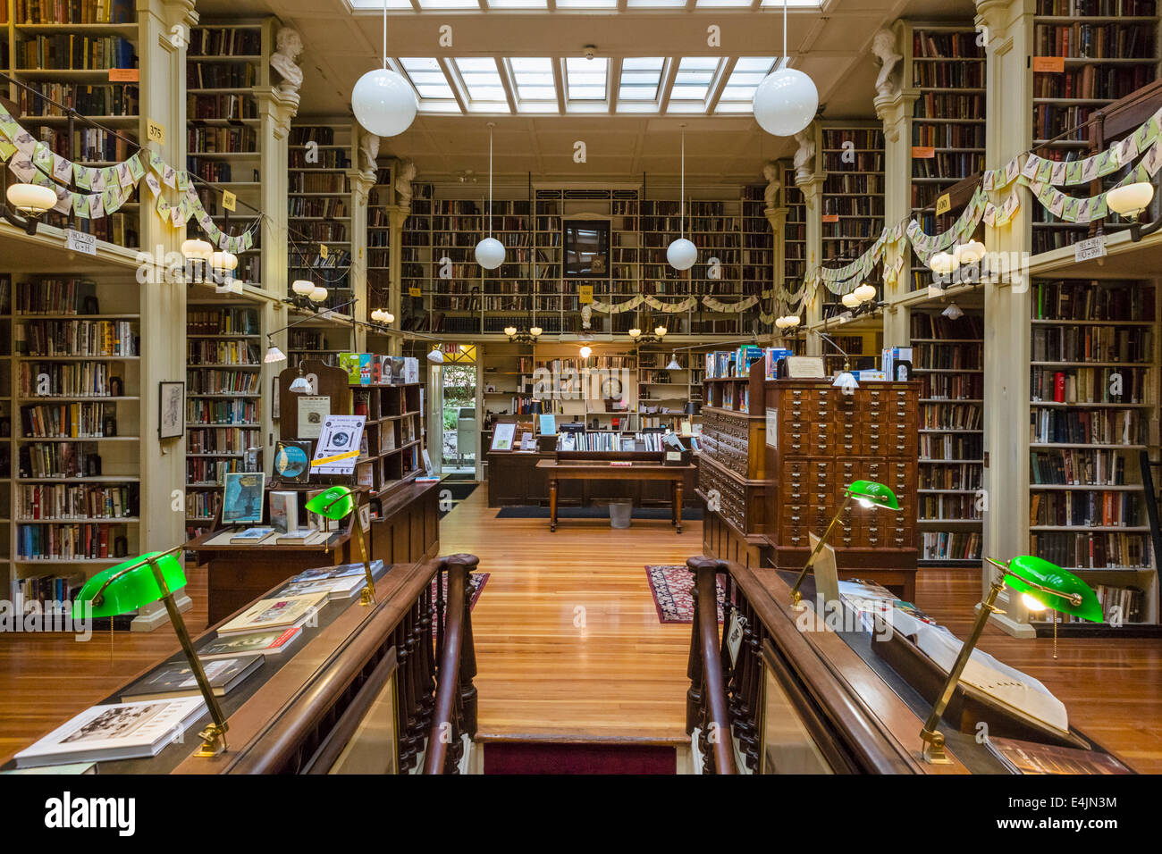 Die Providence Athenaeum, eine der ältesten Bibliotheken des Landes nutzen Street, Providence, Rhode Island, USA Stockfoto