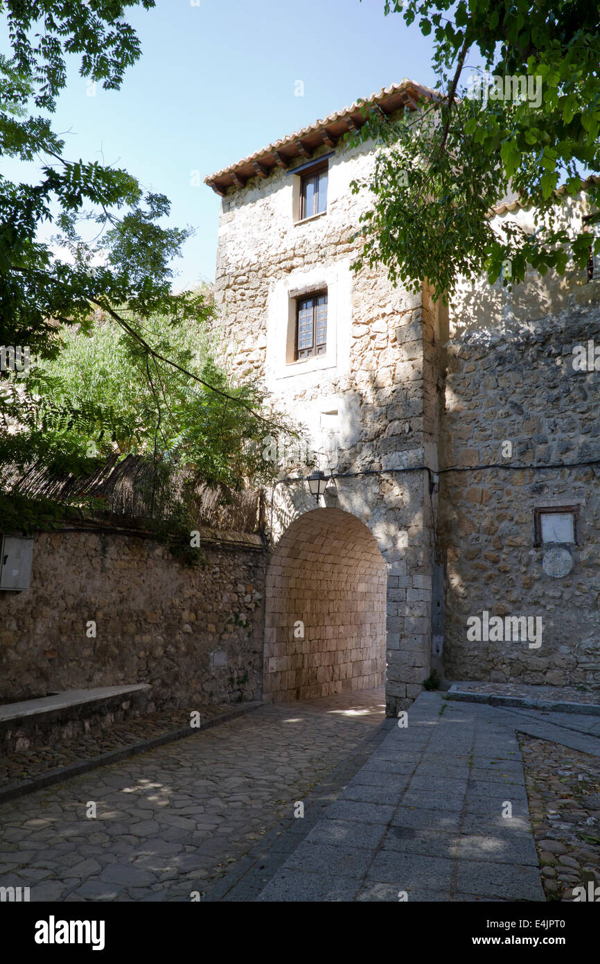 Piedra Bermeja Burg, In S. XII wurde befestigten Palast der Feudalherren, die eher wie der Krieger. Stockfoto