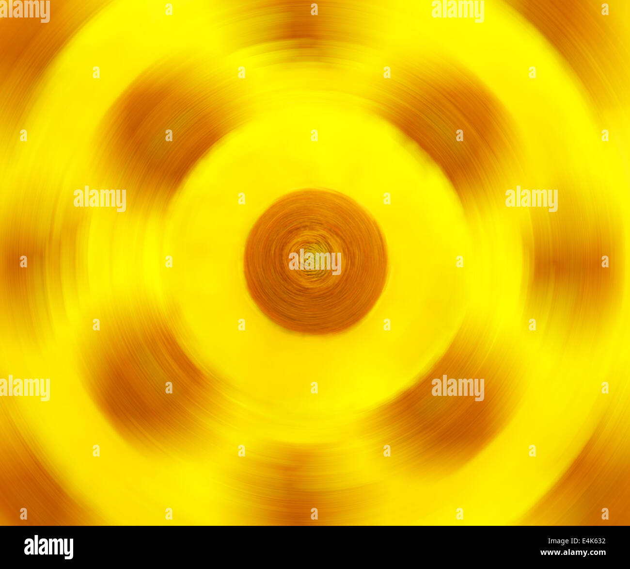 Sonnenblume mehr radial Zoom Blur Hintergrund Stockfoto