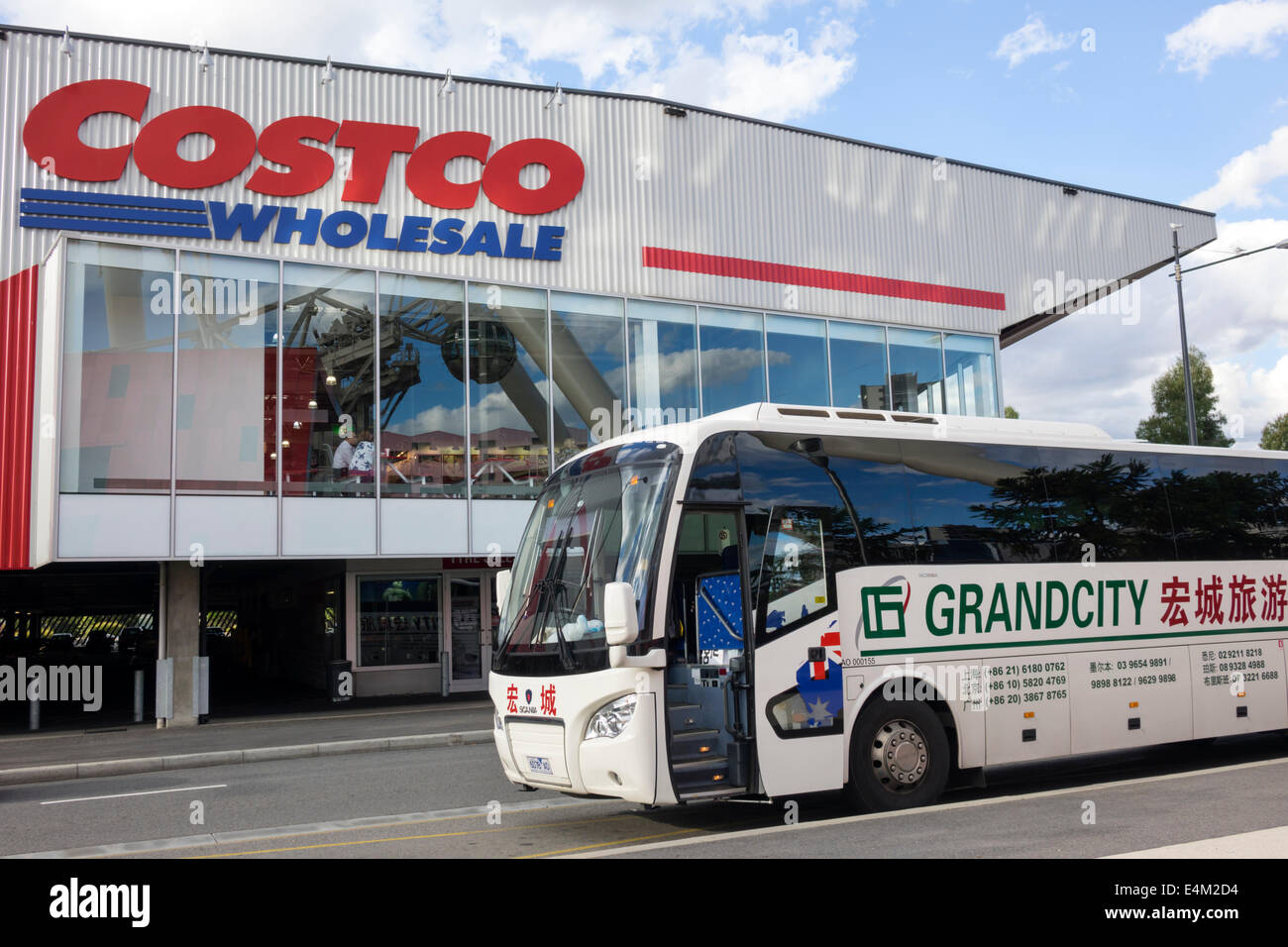 Melbourne Australien, Docklands, Hafenstadt, Costco Großhandel, Shopping Shopper Shopper Shop Shops Markt Märkte Marktplatz Kauf Verkauf, Einzelhandel stor Stockfoto