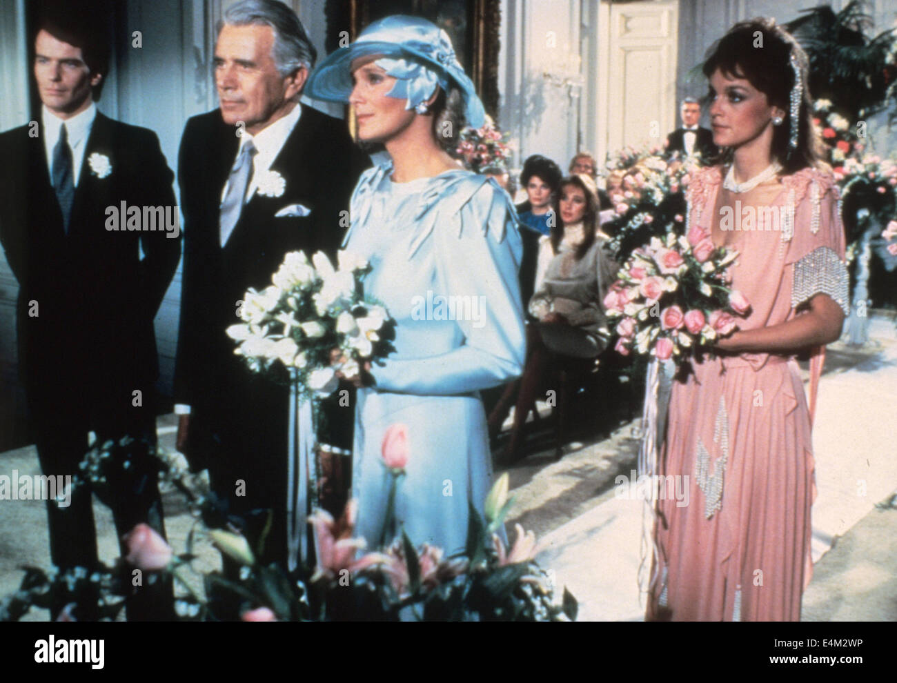 Dynastie Aaron Spelling US-Fernsehserie (1981-89) mit der Bildschirm-Hochzeit von John Forsythe und Linda Evans Stockfoto