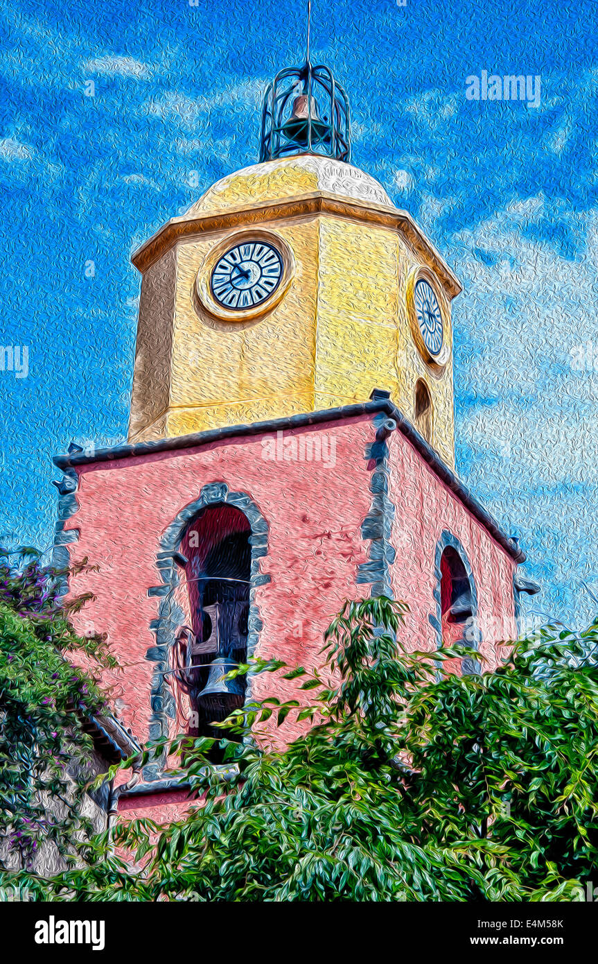 Bunte Kirche Stockfoto