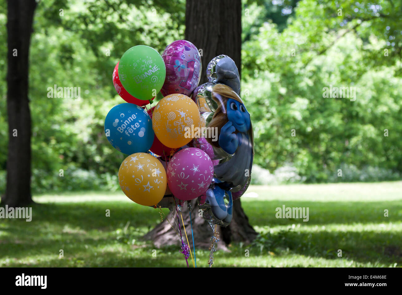 Geburtstag des Ballons Stockfoto