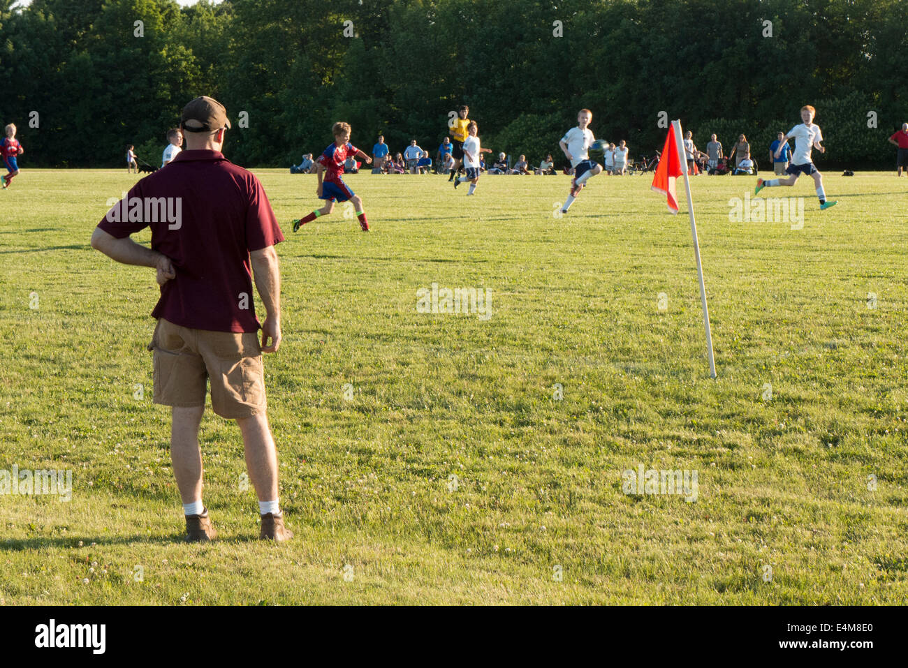 Fußball-Fußball-Spiel. Stockfoto