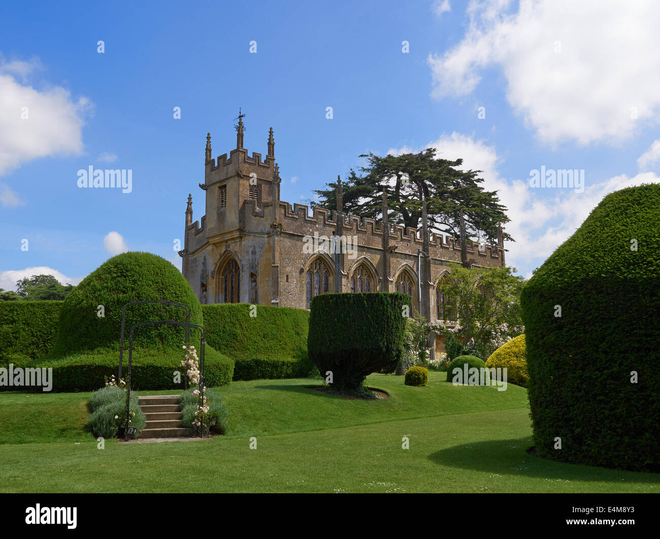 Sudeley Castle, Gloucestershire. Die Königinnen zu Fuß. Stockfoto