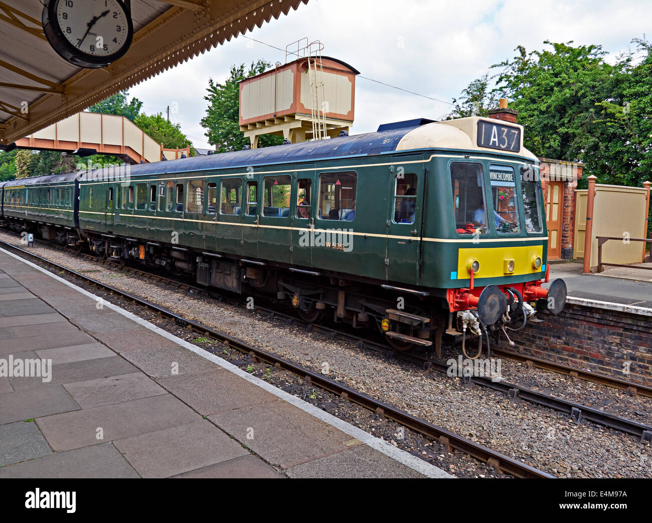 Diesel Lokomotive W51363, Gloucestershire Warwickshire Railway am Bahnhof Toddington, Gloucestershire Stockfoto
