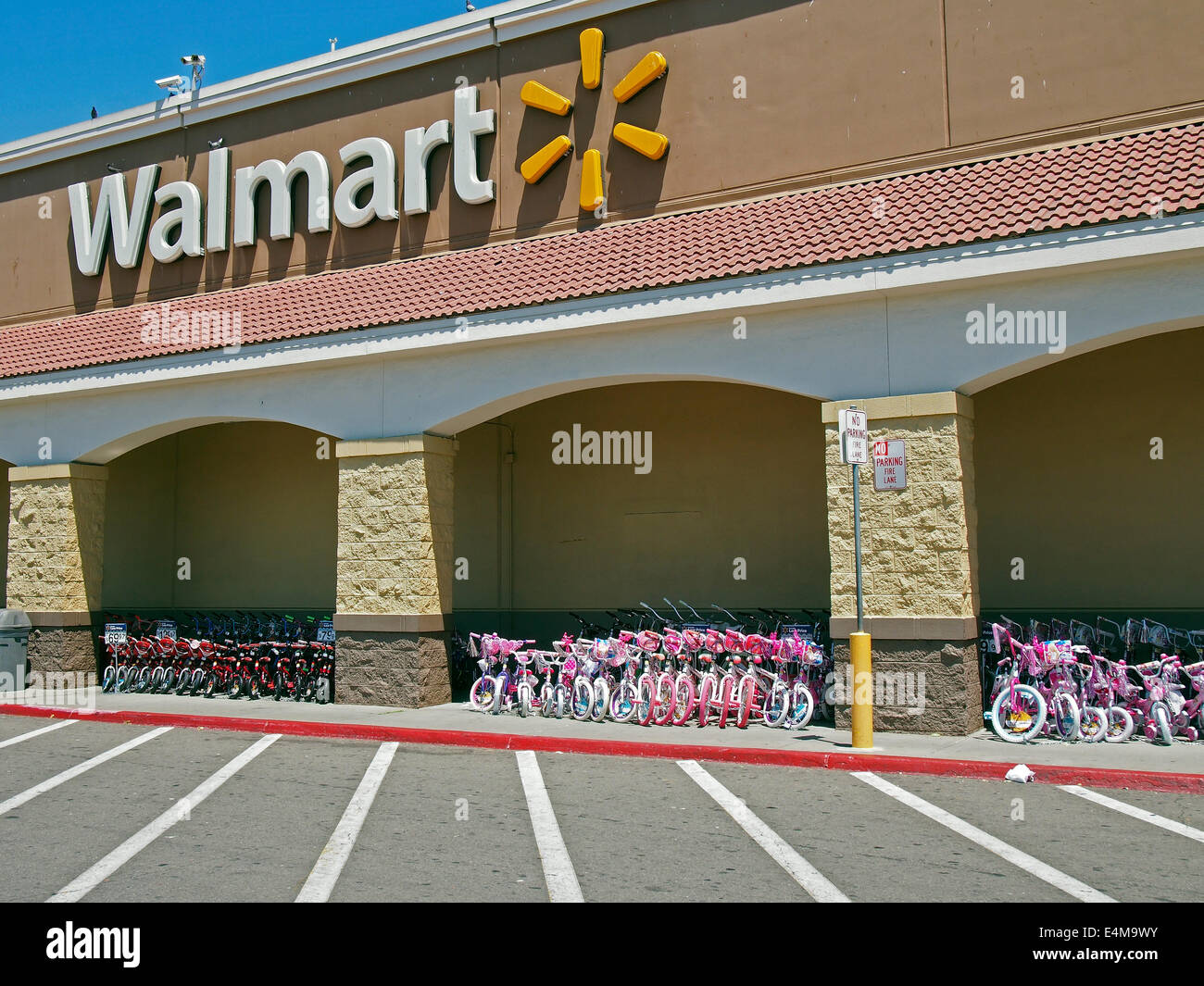 Walmart Store in Kalifornien Stockfoto
