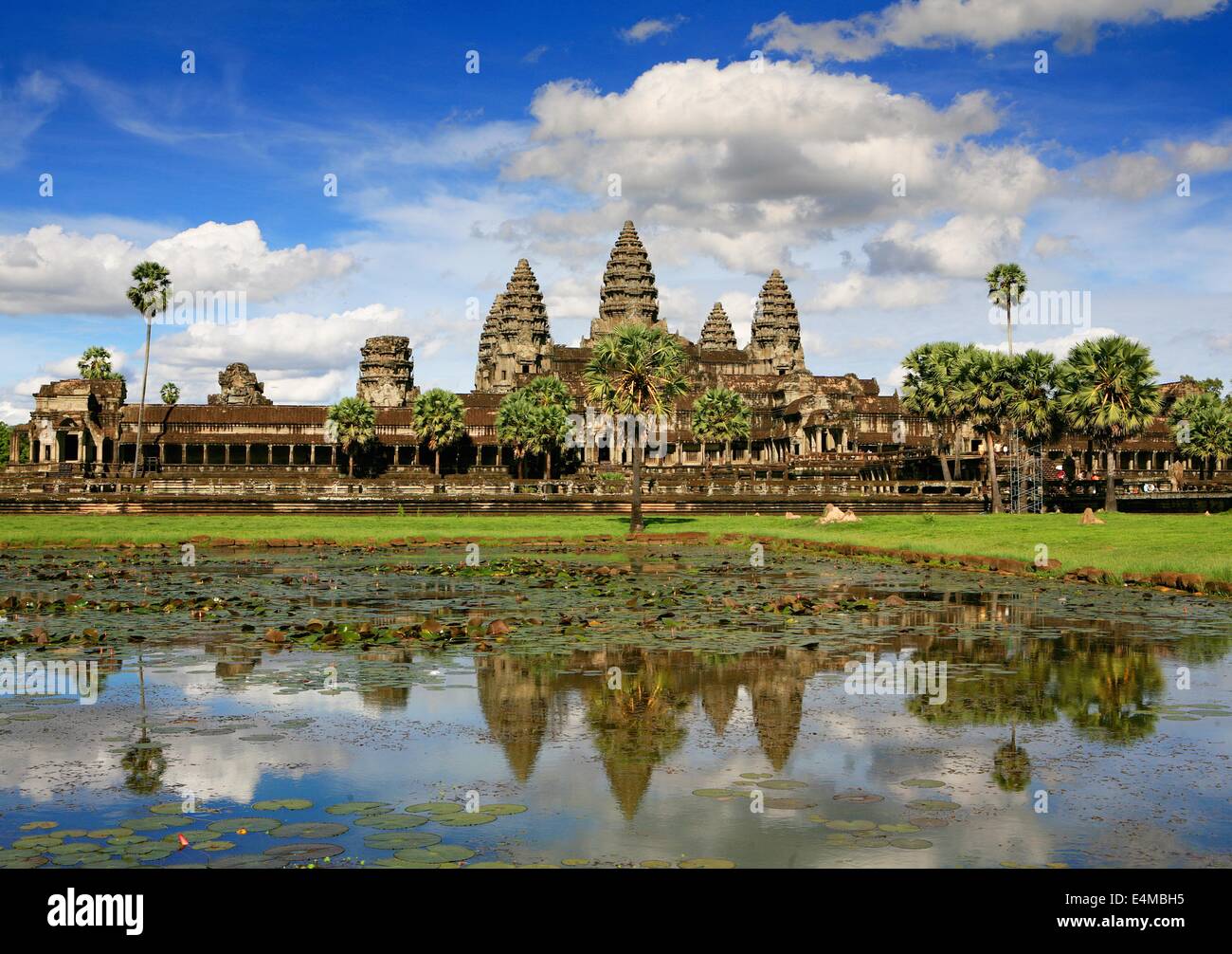 Angkor Wat, ein UNESCO-Weltkulturerbe in der Nähe von Siem Reap, Kambodscha Stockfoto