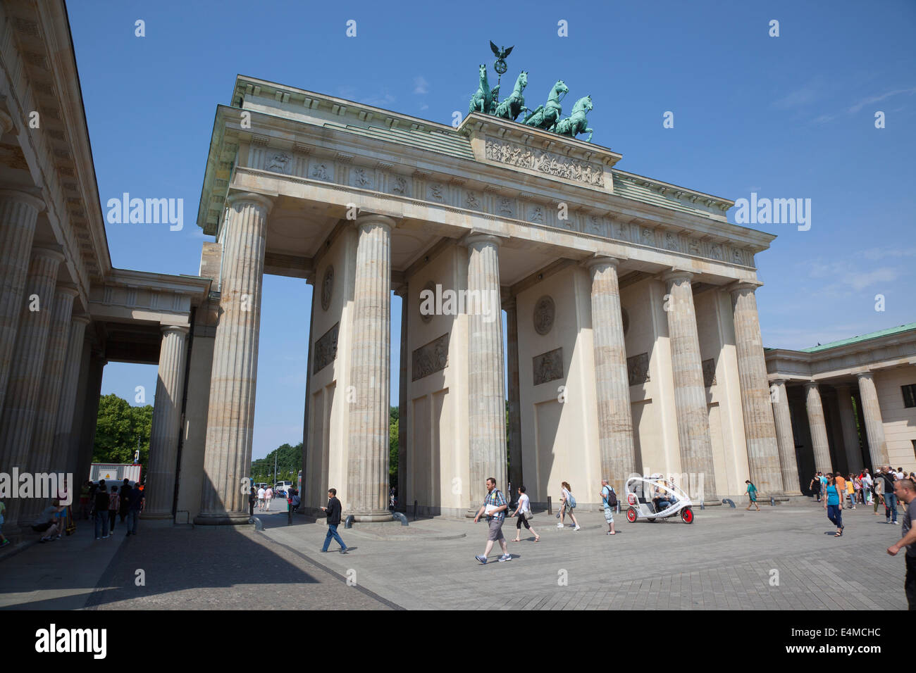 Deutschland, Berlin, Mitte, Brandenburger Tor am Pariser Platz. Stockfoto