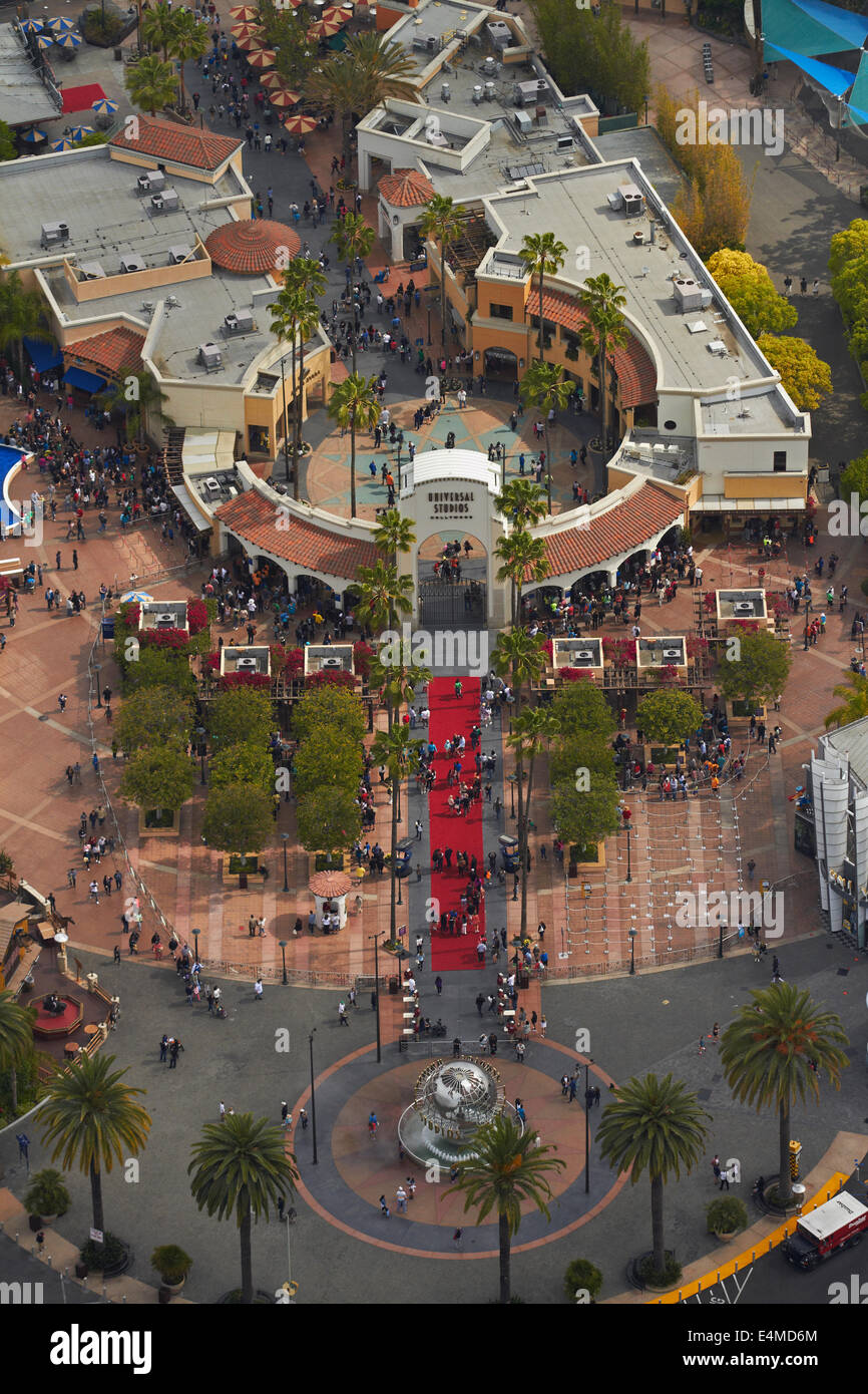 Universal Studios, Hollywood, Los Angeles, Kalifornien, USA - Antenne Stockfoto