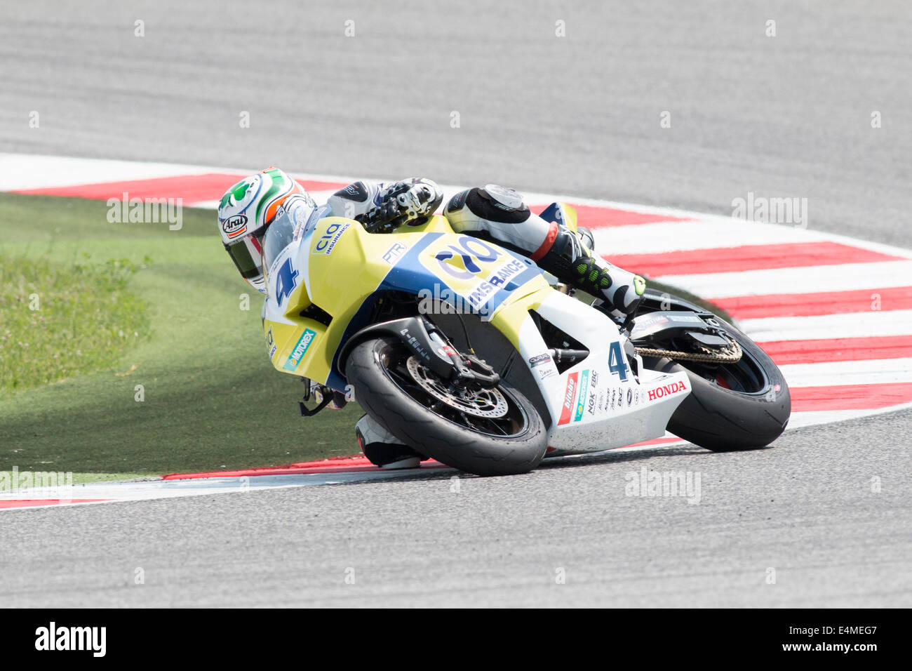 MISANO ADRIATICO, Italien - Juni 21: Honda CBR600RR CIA Versicherung Honda Team, angetrieben von Jack KENNEDY Stockfoto