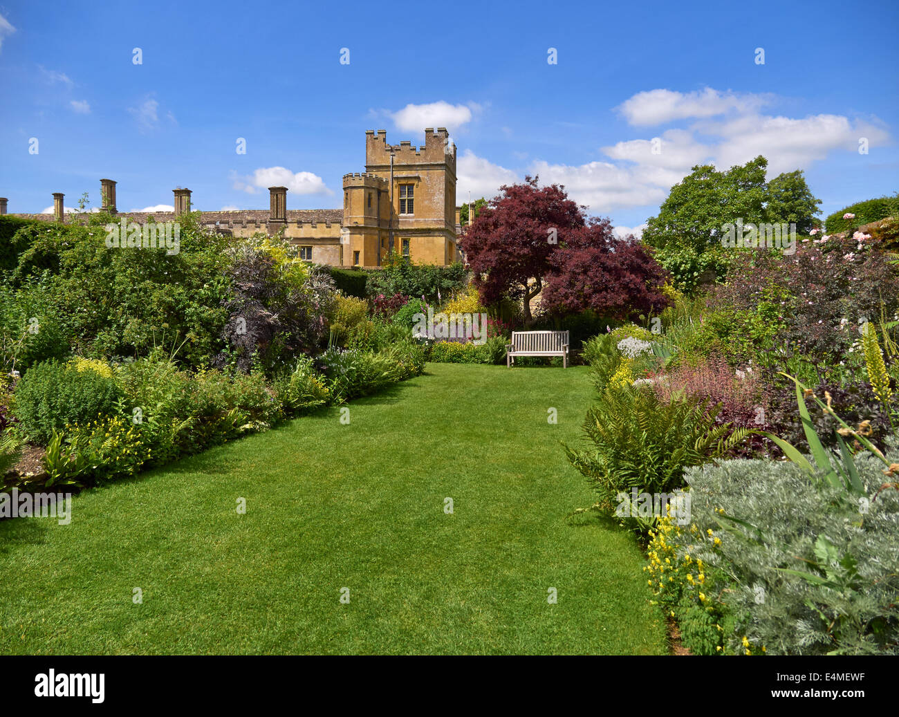 Sudeley Castle, Gloucestershire. The Secret Garden. Stockfoto