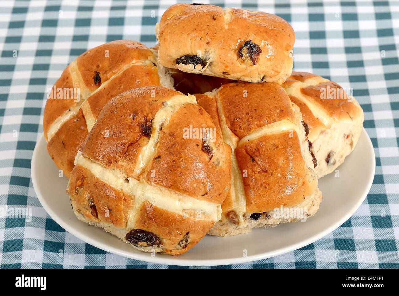 Hot Cross Buns Stockfoto