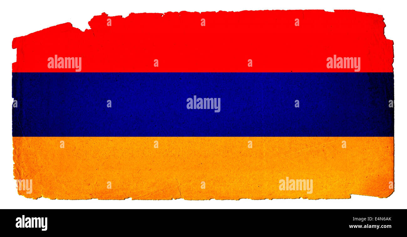 Grunge Flag - Armenien Stockfoto