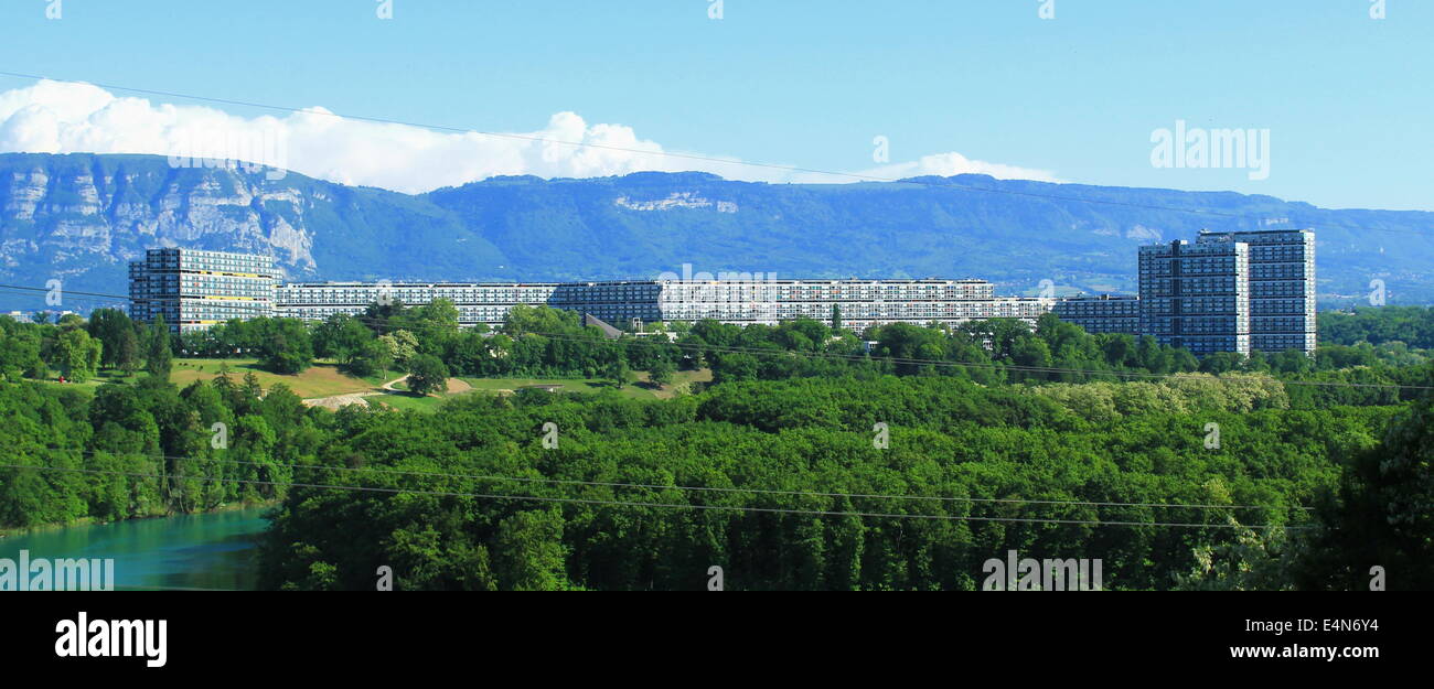 Lignon Hochhäuser, Genf, Schweiz Stockfoto
