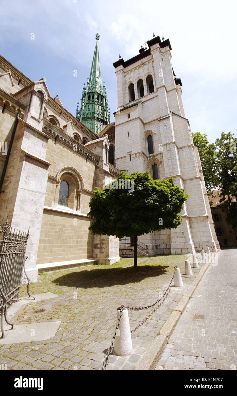 St.-Petri Dom in Genf, Schweiz Stockfoto