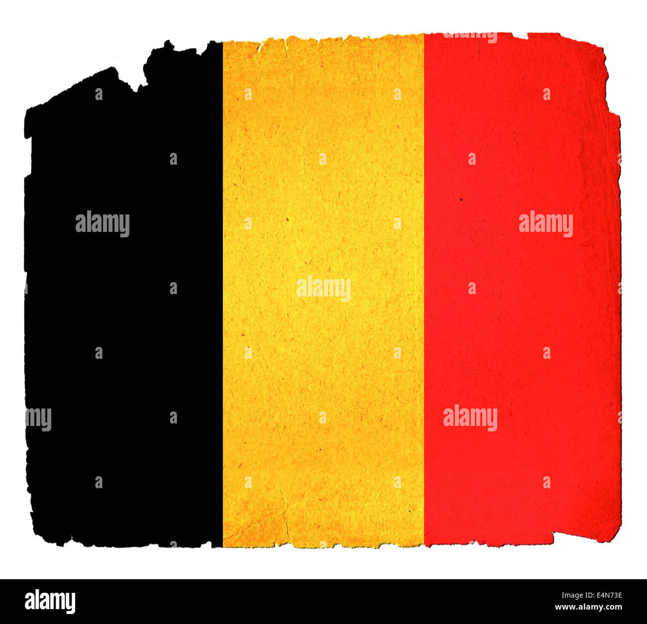 Grunge Flag - Belgien Stockfoto