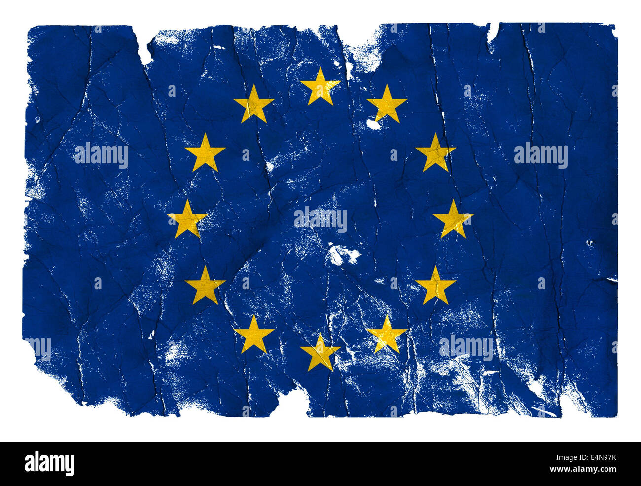 Grunge Flag - EU Stockfoto