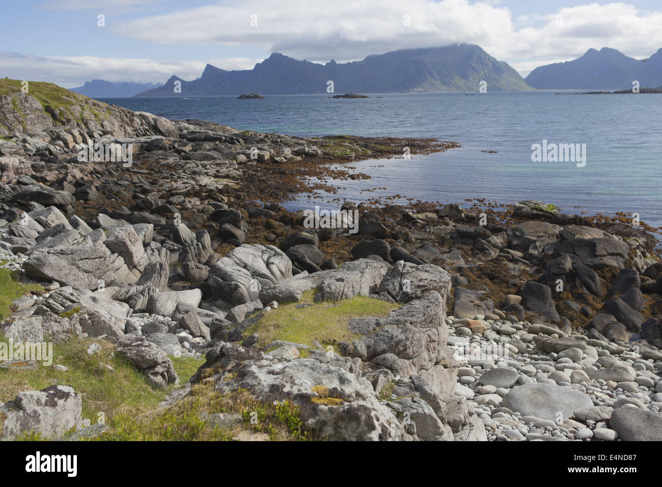 Krystad, Nord-Norwegen, Lofoten-Inseln Stockfoto