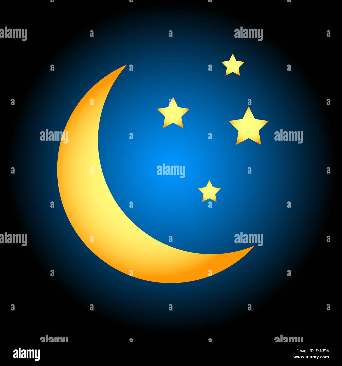 Mondsymbol Stockfoto