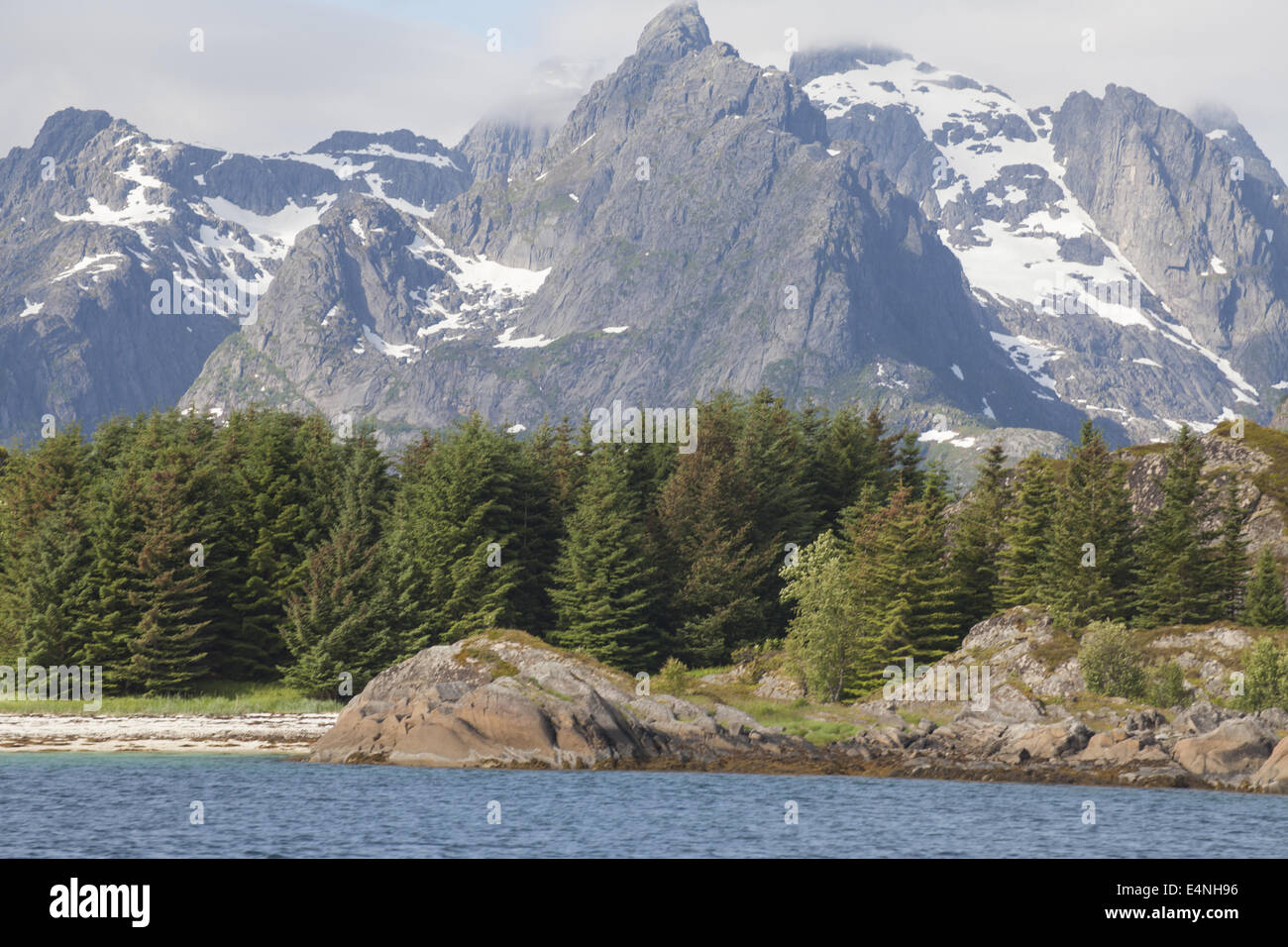 Trollfjord, Lofoten Inseln, Norwegen Stockfoto