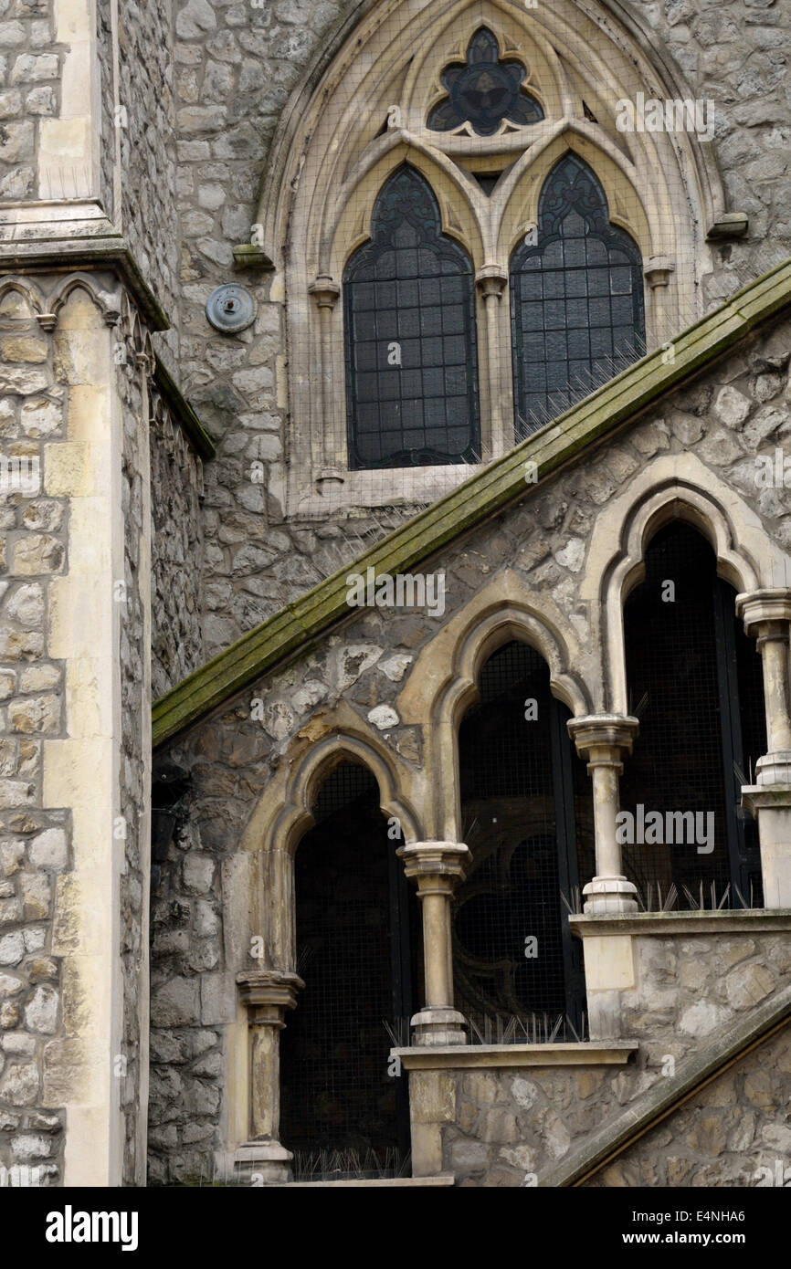 gotische englische Kirche hautnah Stockfoto