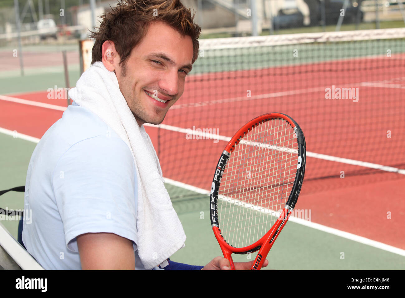 Junge Tennisspieler Stockfoto