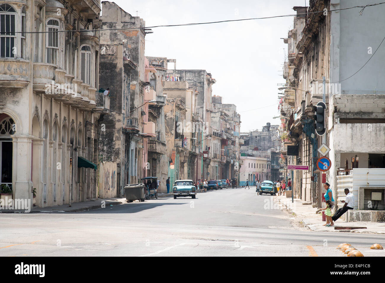 Straßenszene von Havanna, Kuba Stockfoto