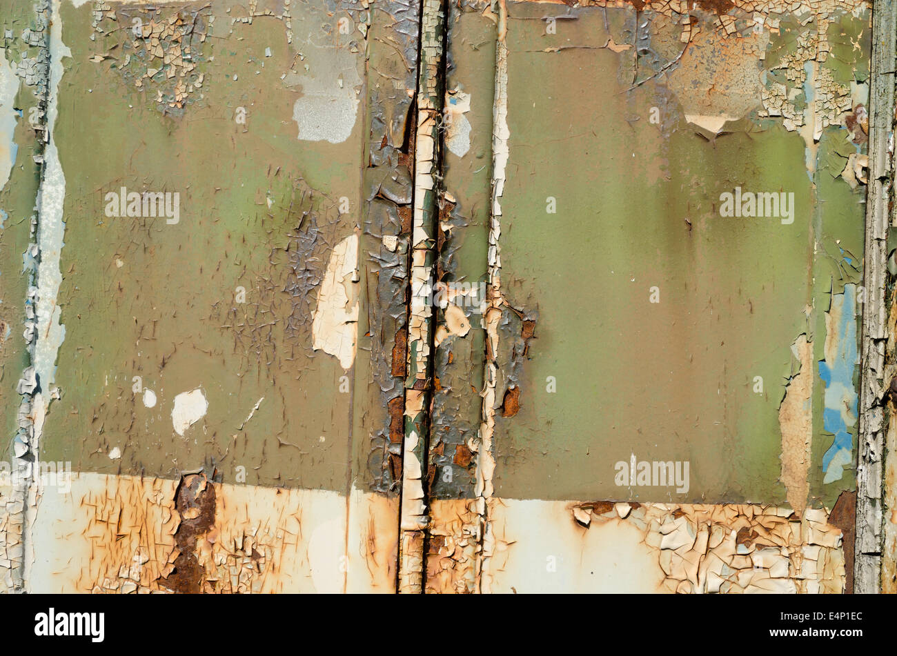 alten rostigen Metall mit Kratzer und Risse Textur-Hintergrund Stockfoto