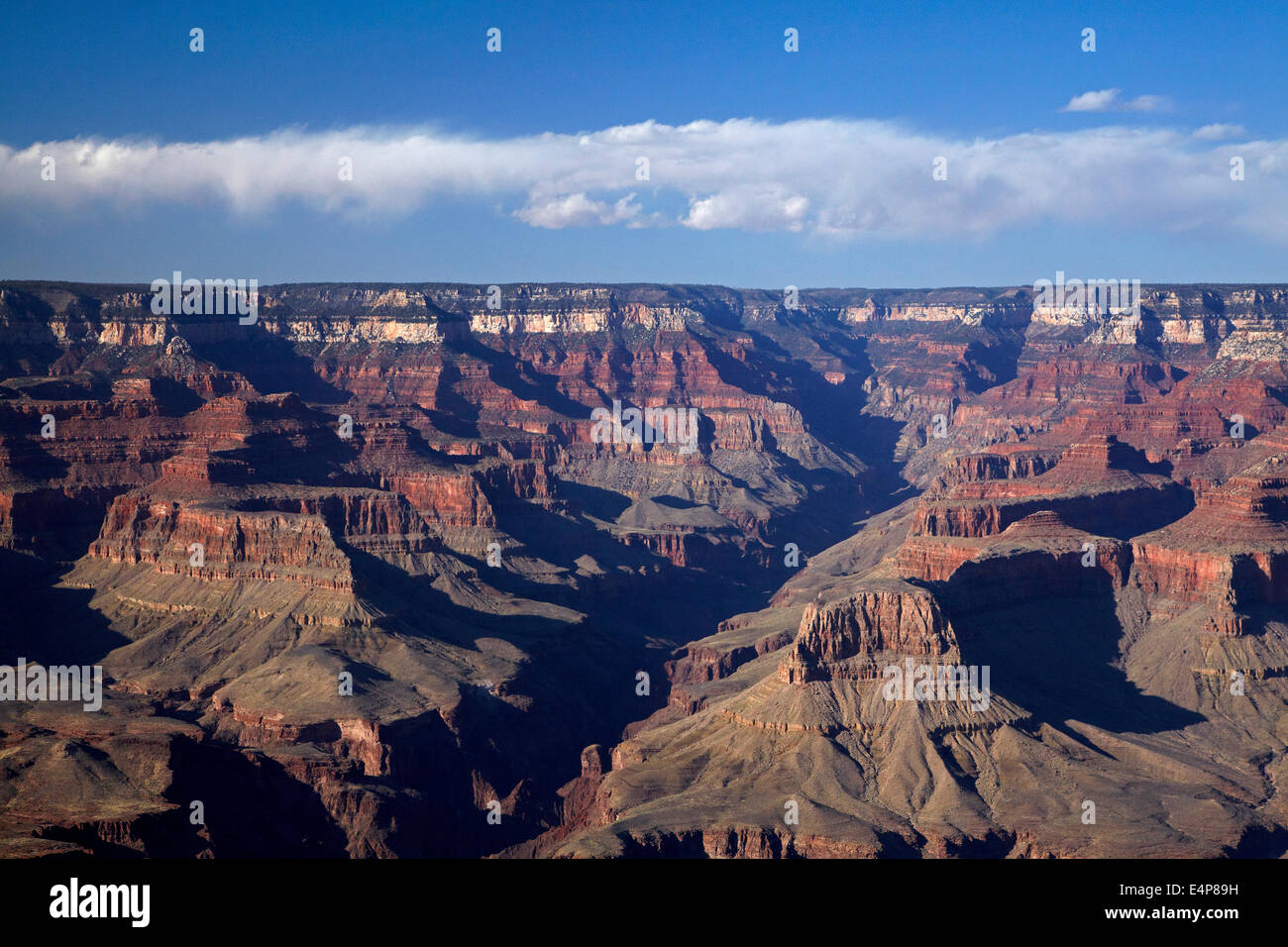 Grand Canyon gesehen vom Mather Point, South Rim, Grand Canyon National Park, Arizona, USA Stockfoto