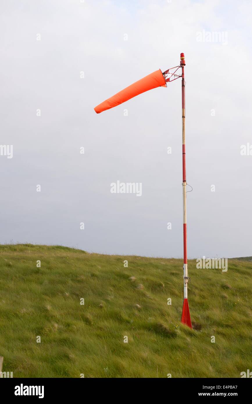 Flugplatz Windsack Stockfoto