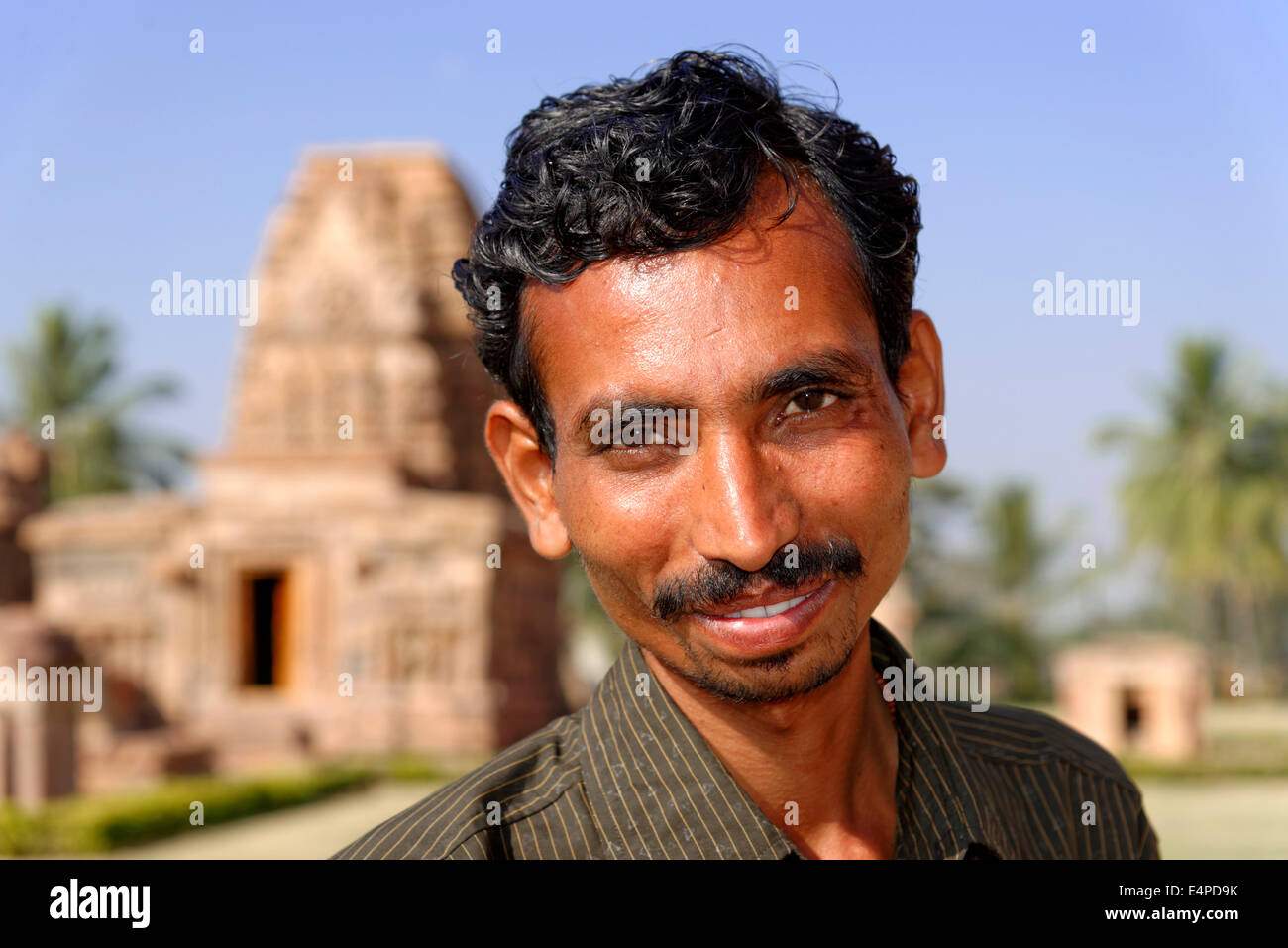 Indischen Jüngling, Bijapur, Karnataka, Indien Stockfoto