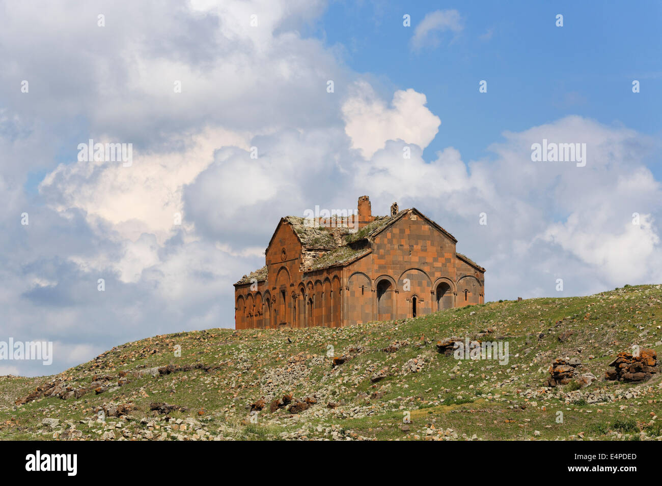 Kathedrale von Ani, ehemalige armenische Hauptstadt Ani, Kars, Seidenstraße, Anatolien-Region, Südostanatolien, Türkei Stockfoto