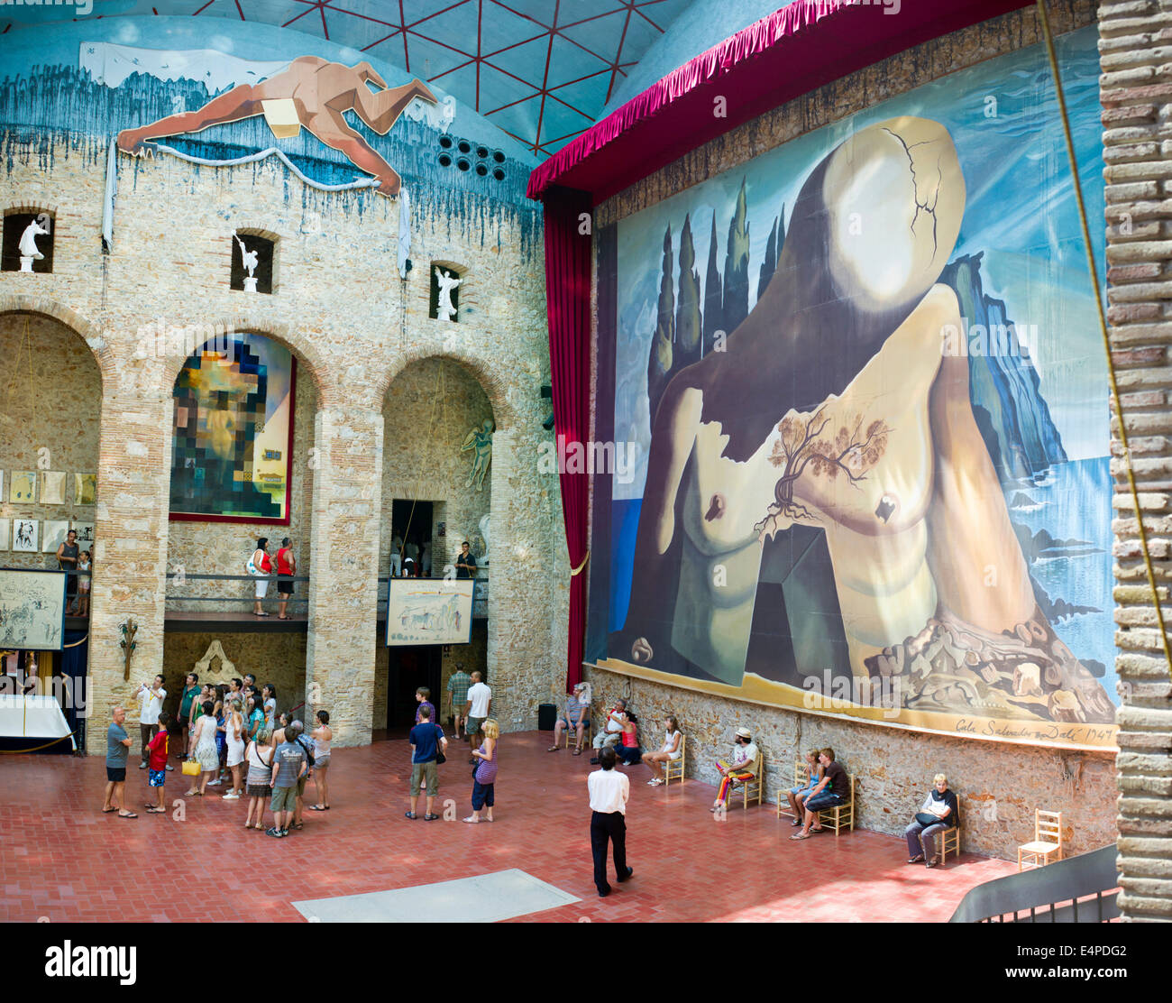 Malerei in der Dalí Theater und Museum, Figueres, Katalonien, Spanien Stockfoto