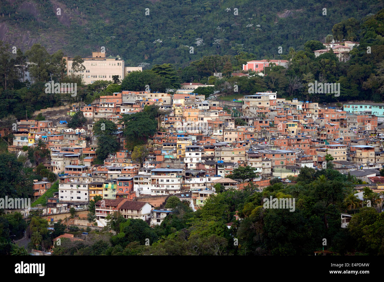 Slum, Guararape Favela, Rio De Janeiro, Brasilien Stockfoto