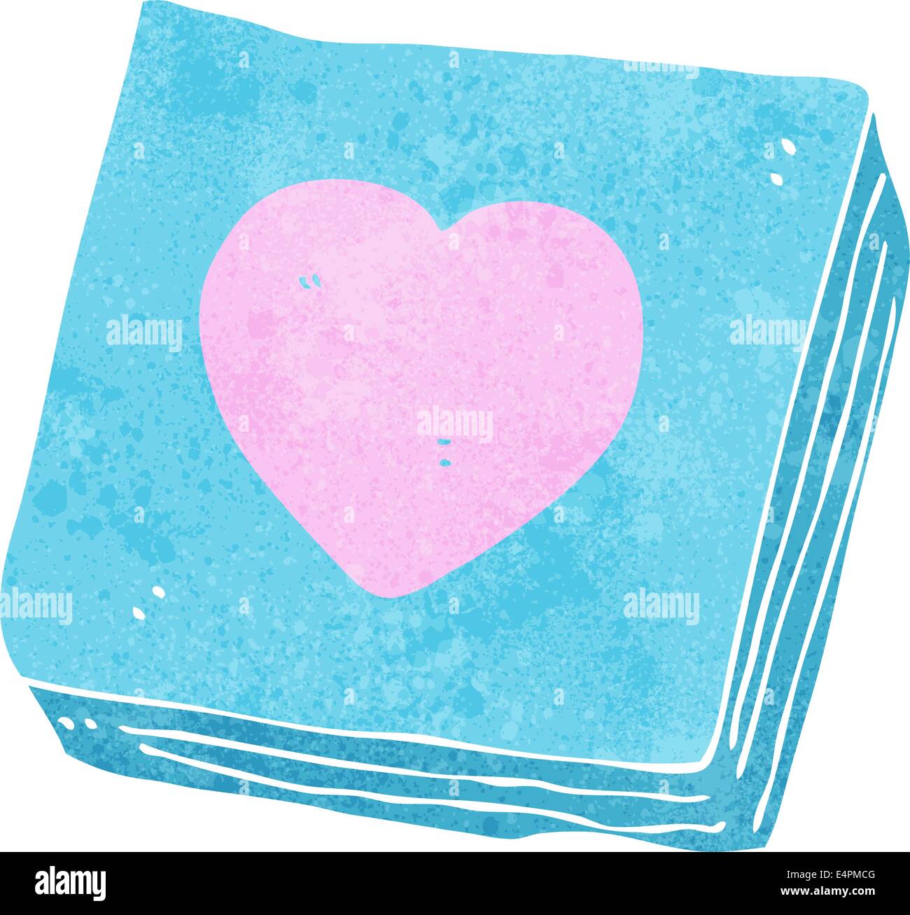 Cartoon-Liebe Herz Noten pad Stock Vektor