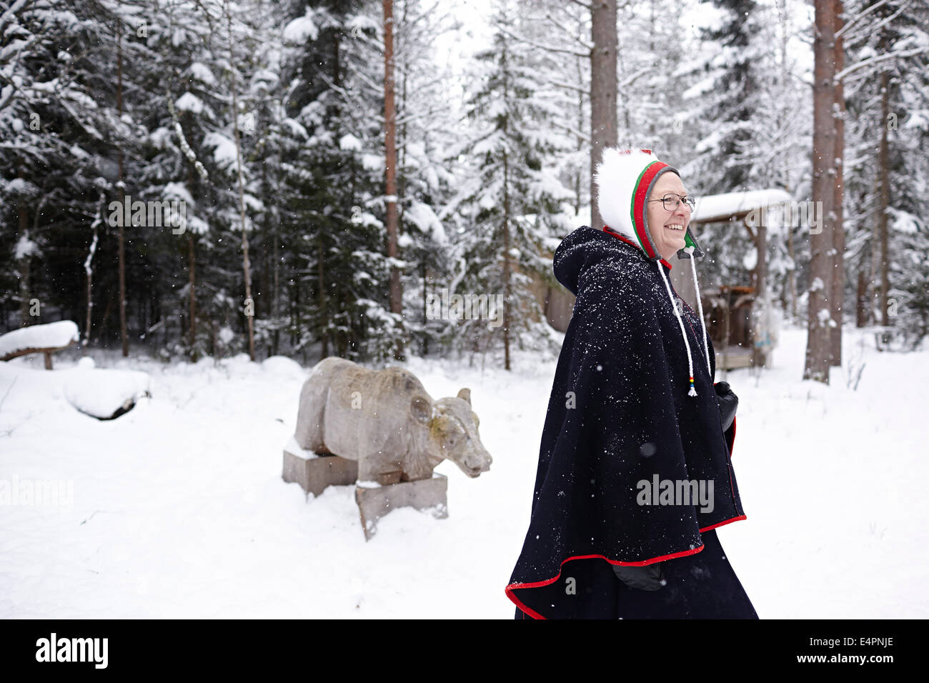 UMEA, Schweden. Samen sind Schweden, und im Prinzip Europas, nur Ureinwohner. Stockfoto