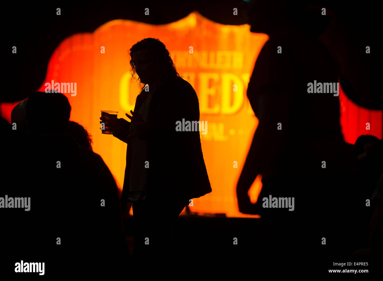 Die fünfte jährliche Machynlleth Comedy Festival. Stockfoto