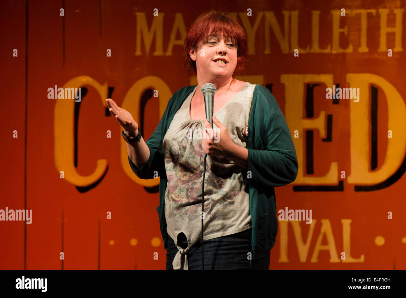 Die fünfte jährliche Machynlleth Comedy Festival. Stockfoto